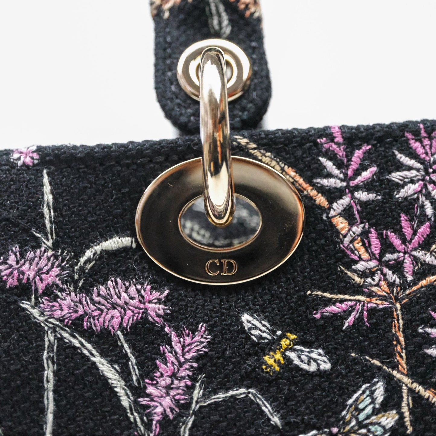 Christian Dior Medium Lady D-Lite Bag Embroidered Herbarium
