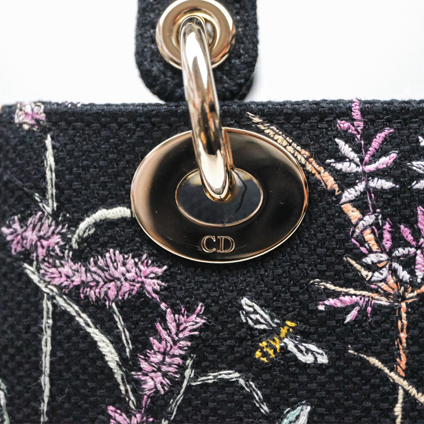 Christian Dior Medium Lady D-Lite Bag Embroidered Herbarium