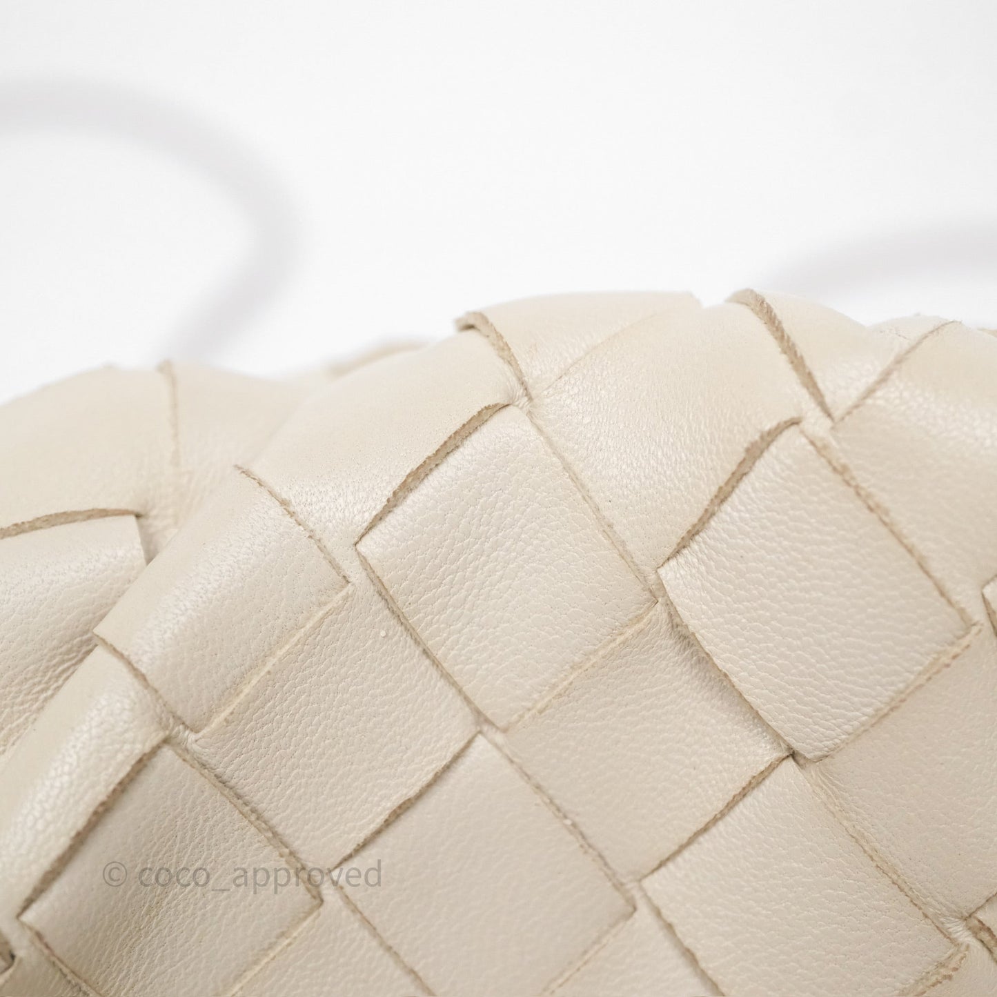 Bottega Veneta Mini Pouch Light Beige Intrecciato Lambskin