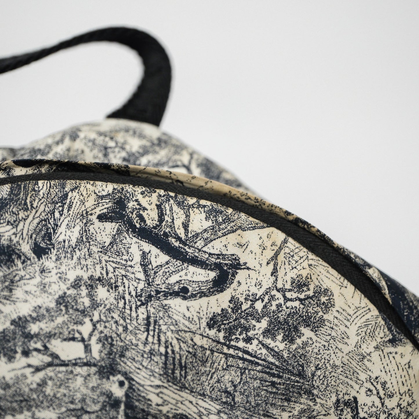 Christian Dior Toile De Jouy Diortravel Backpack White/ Blue Nylon