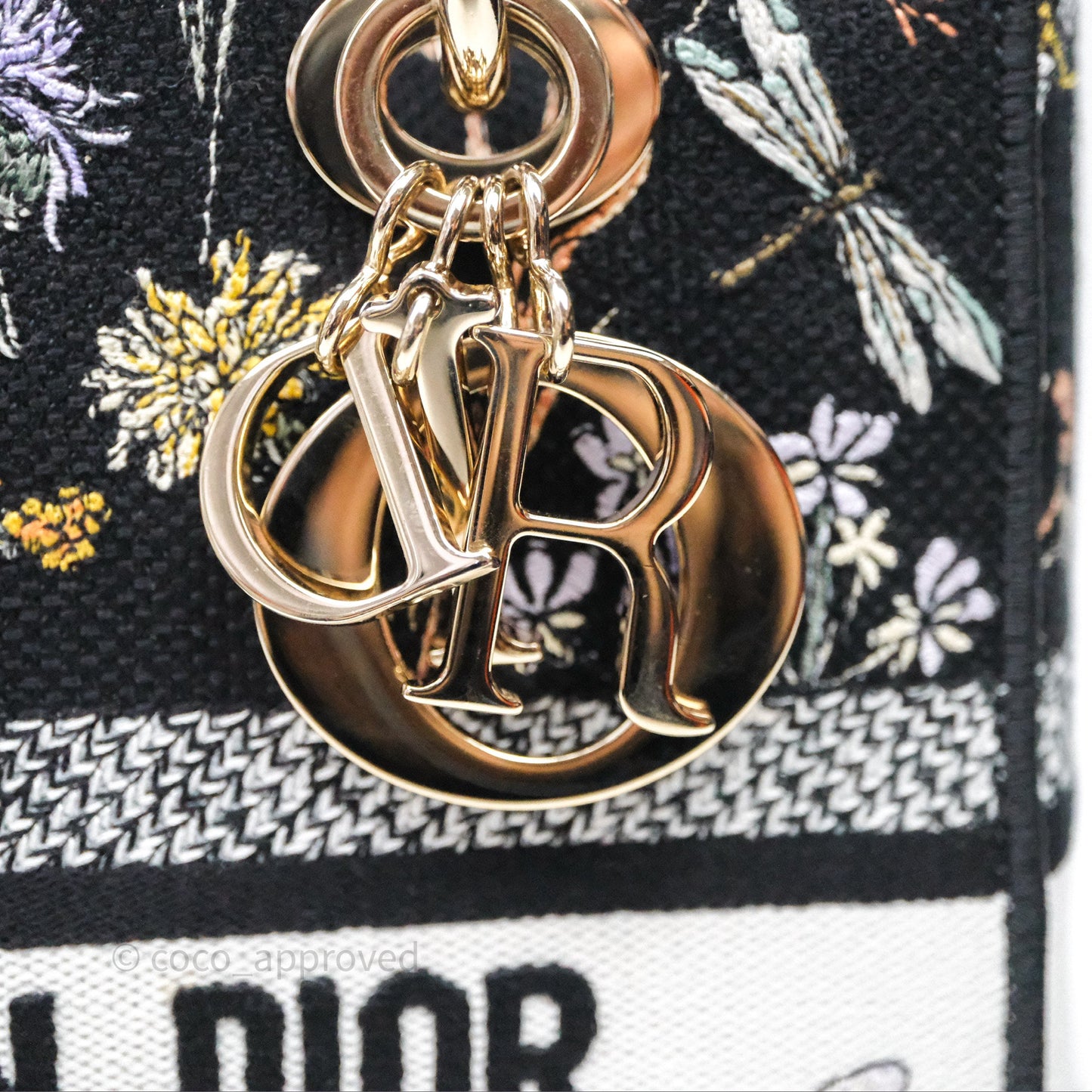 Christian Dior Medium Lady D-Lite Bag Embroidered Herbarium