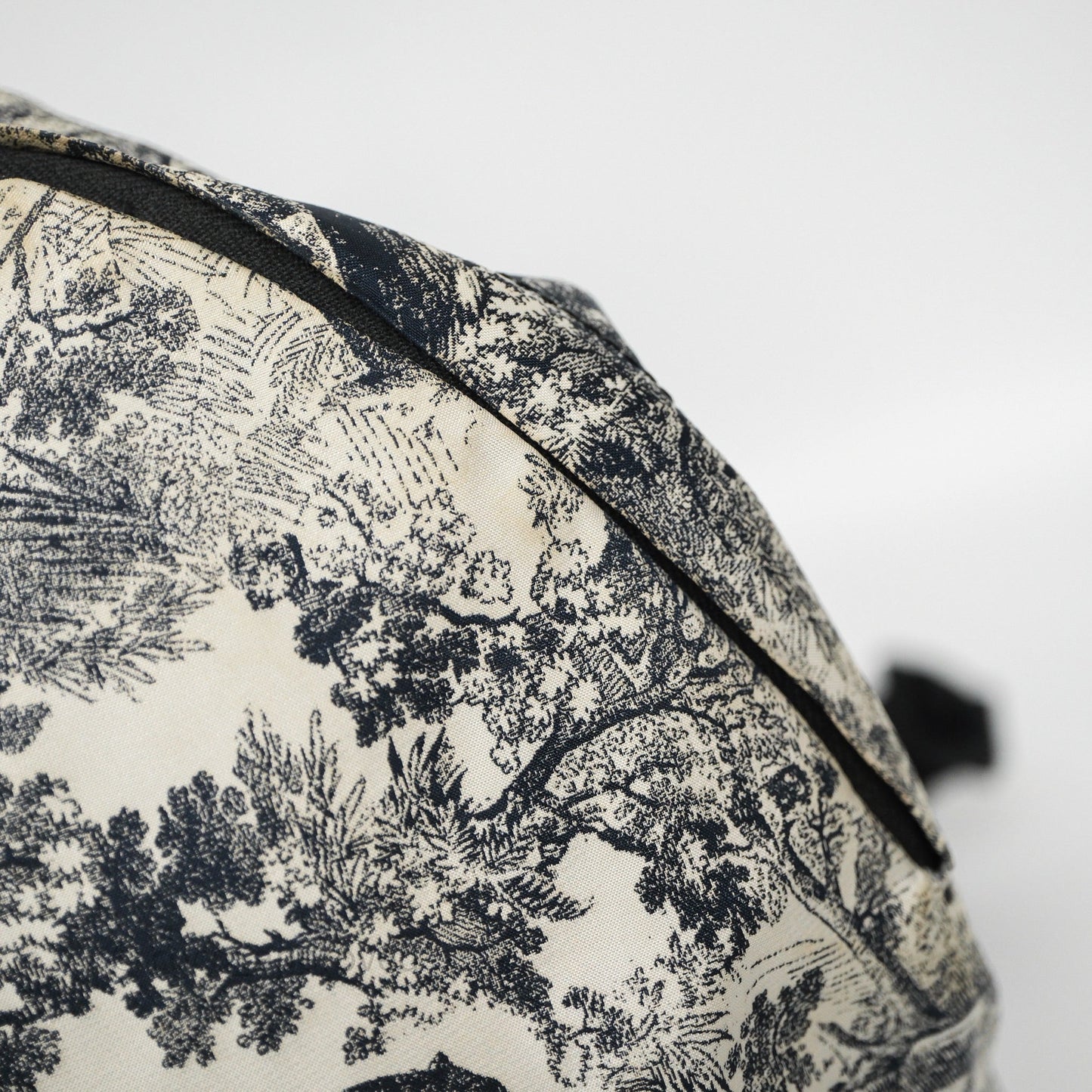 Christian Dior Toile De Jouy Diortravel Backpack White/ Blue Nylon