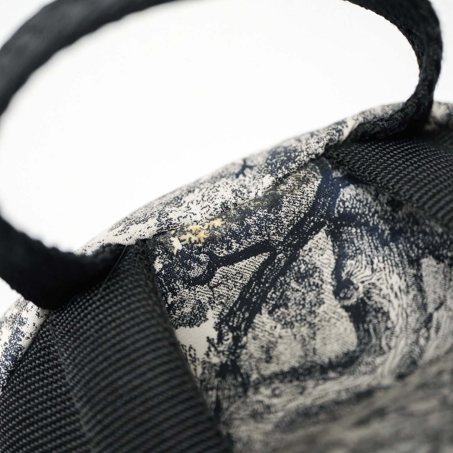 Christian Dior Toile De Jouy Diortravel Backpack White/ Blue Nylon