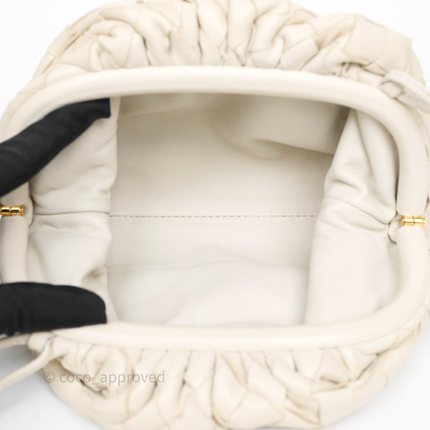 Bottega Veneta Mini Pouch Light Beige Intrecciato Lambskin