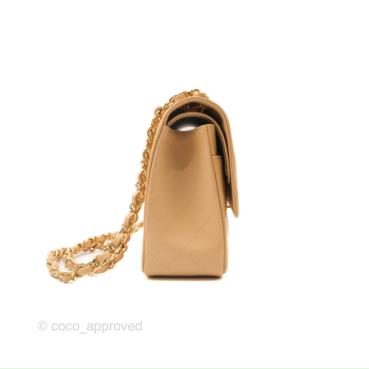 Chanel Jumbo Double Flap Beige Caviar Gold Hardware⁣⁣