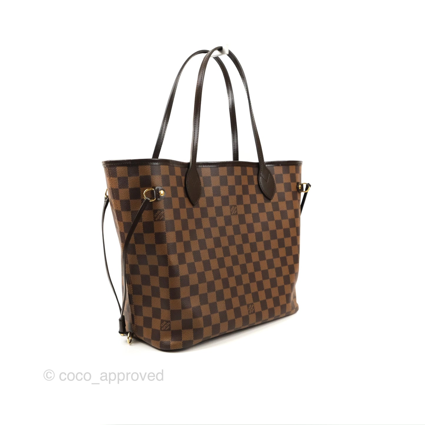 Louis Vuitton Neverfull MM Tote Bag Damier Ebene Canvas