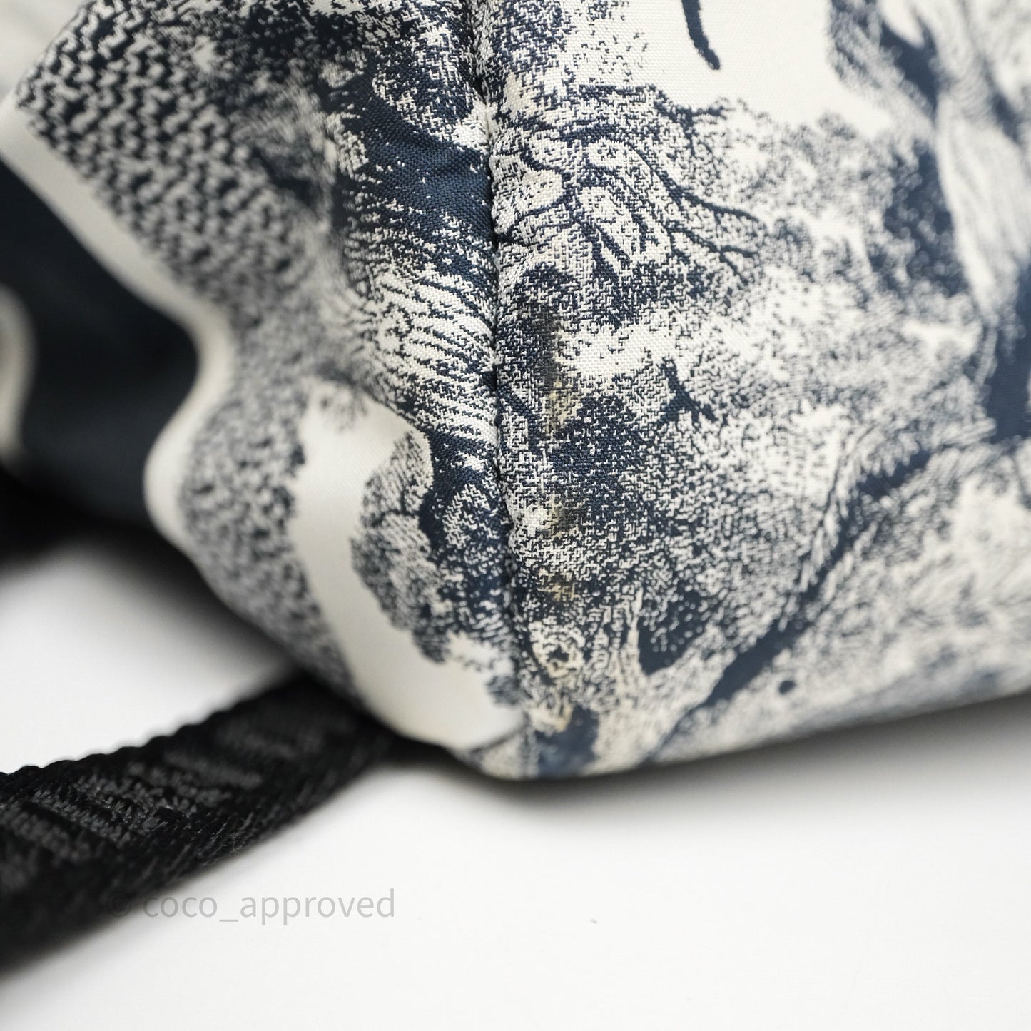 Christian Dior Toile De Jouy Diortravel Backpack White/ Blue Nylon