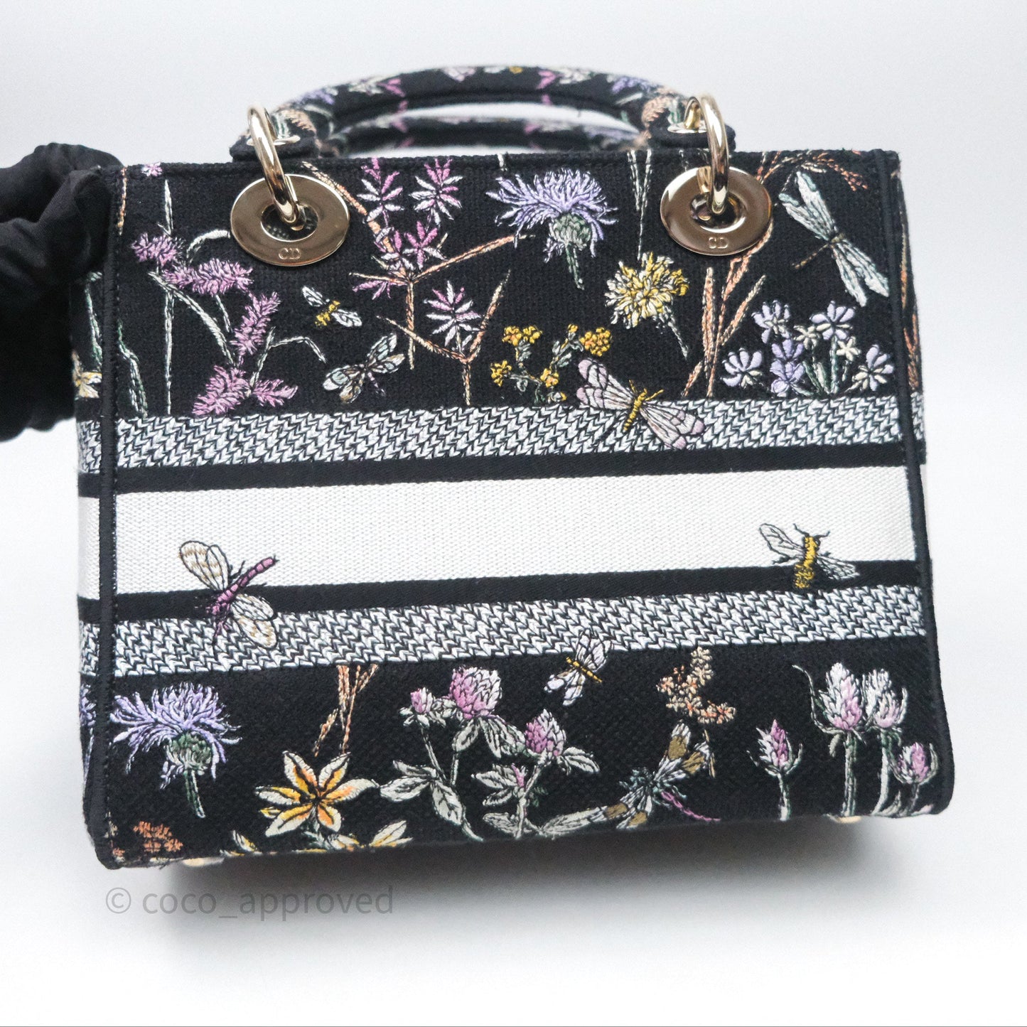 Christian Dior Medium Lady D-Lite Bag Embroidered Herbarium