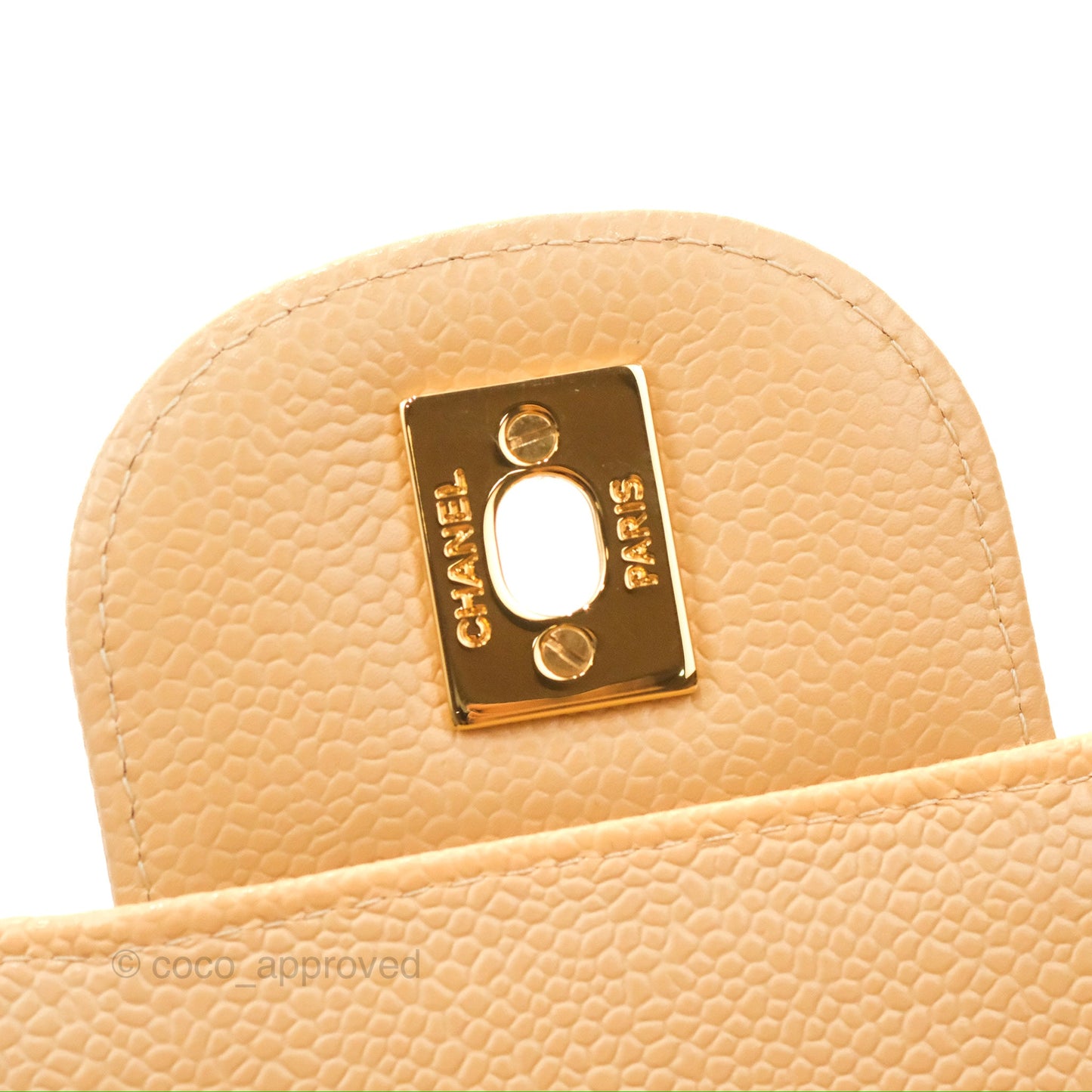 Chanel Jumbo Double Flap Beige Caviar Gold Hardware⁣⁣
