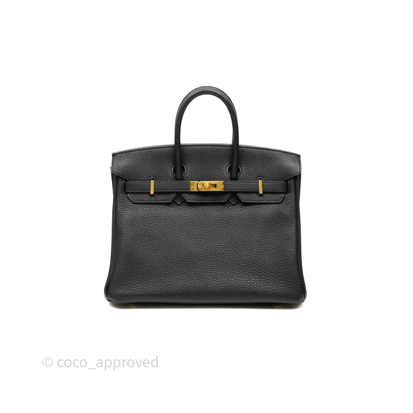 Hermes Birkin 25 Black Togo Gold Hardware