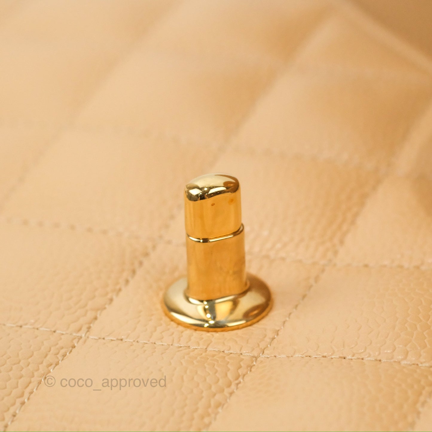 Chanel Jumbo Double Flap Beige Caviar Gold Hardware⁣⁣