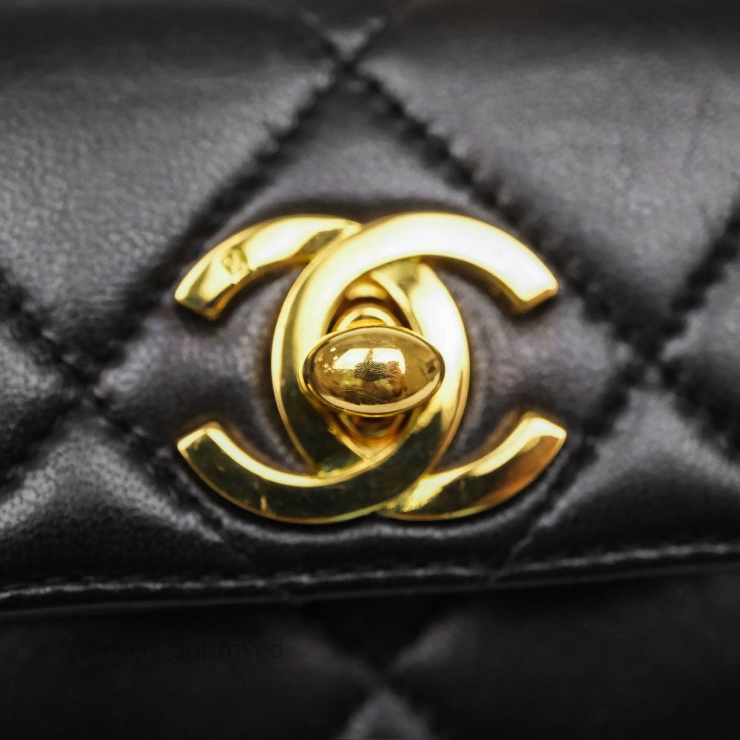 Chanel Vintage CC Duma Backpack Black Lambskin 24K Gold Hardware
