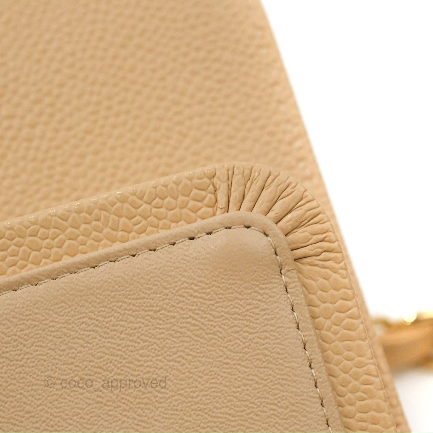 Chanel Jumbo Double Flap Beige Caviar Gold Hardware⁣⁣