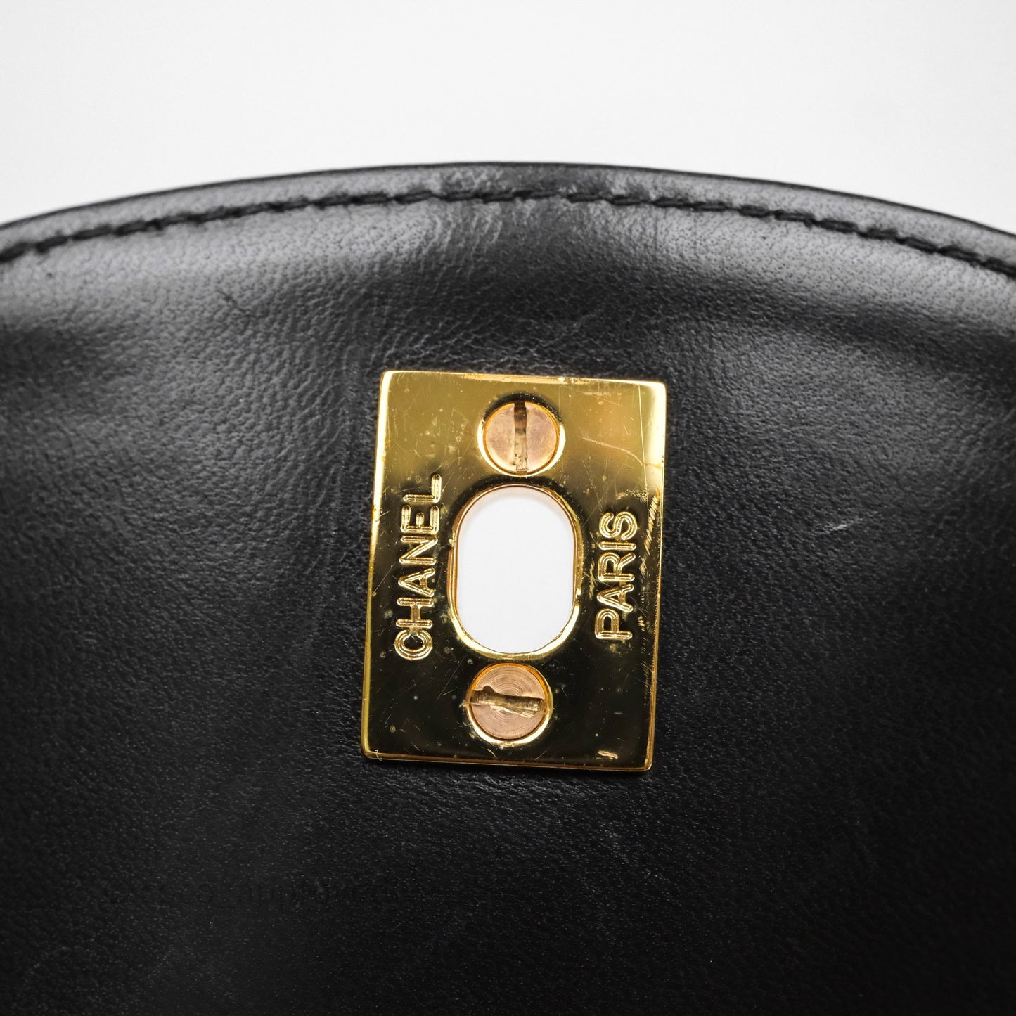 Chanel Vintage CC Duma Backpack Black Lambskin 24K Gold Hardware