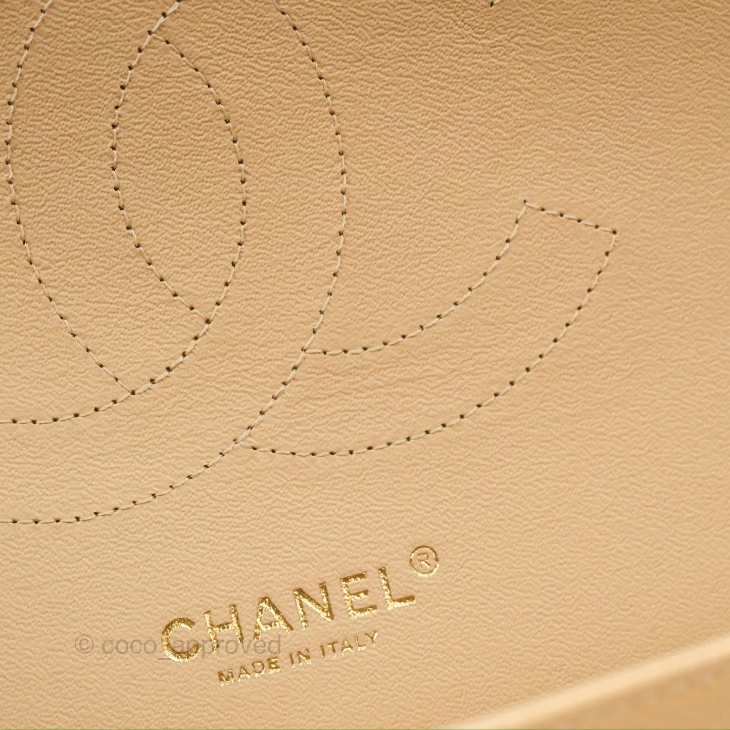 Chanel Jumbo Double Flap Beige Caviar Gold Hardware⁣⁣