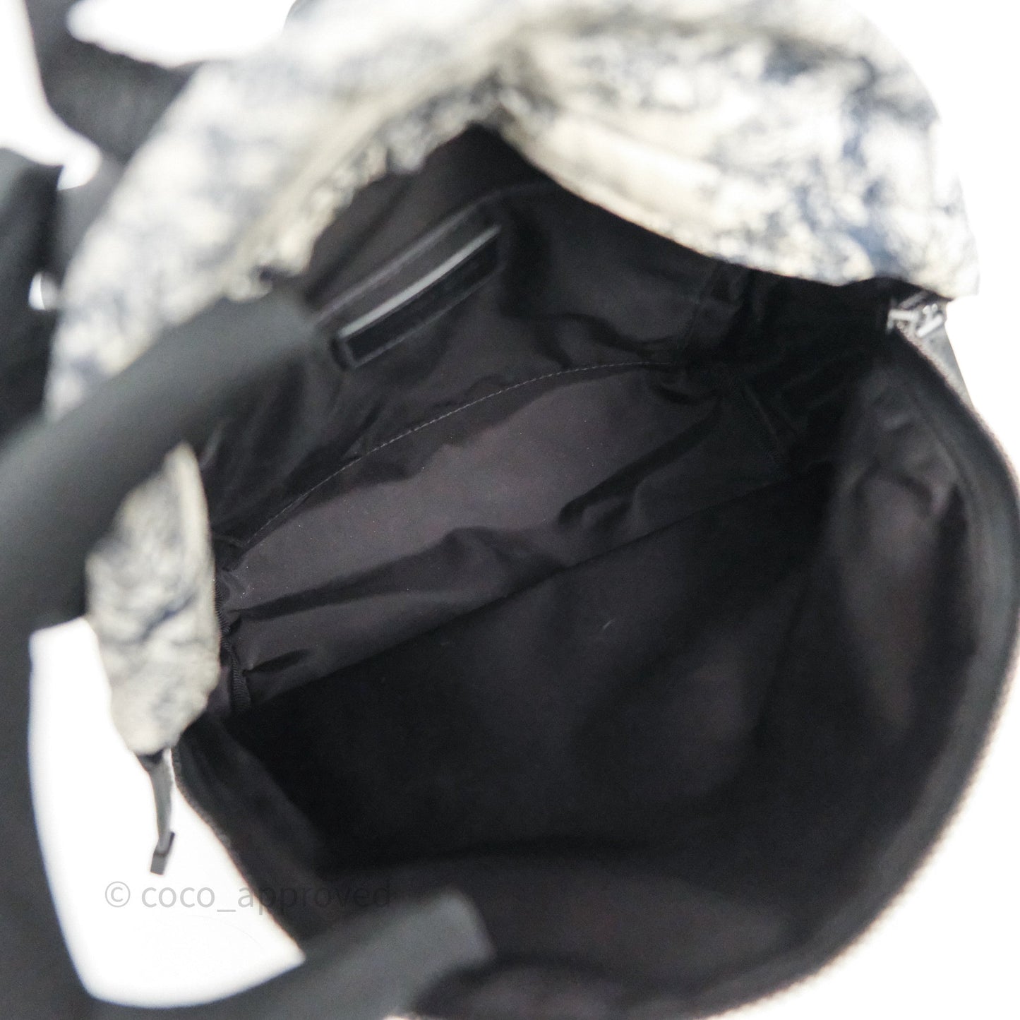 Christian Dior Toile De Jouy Diortravel Backpack White/ Blue Nylon