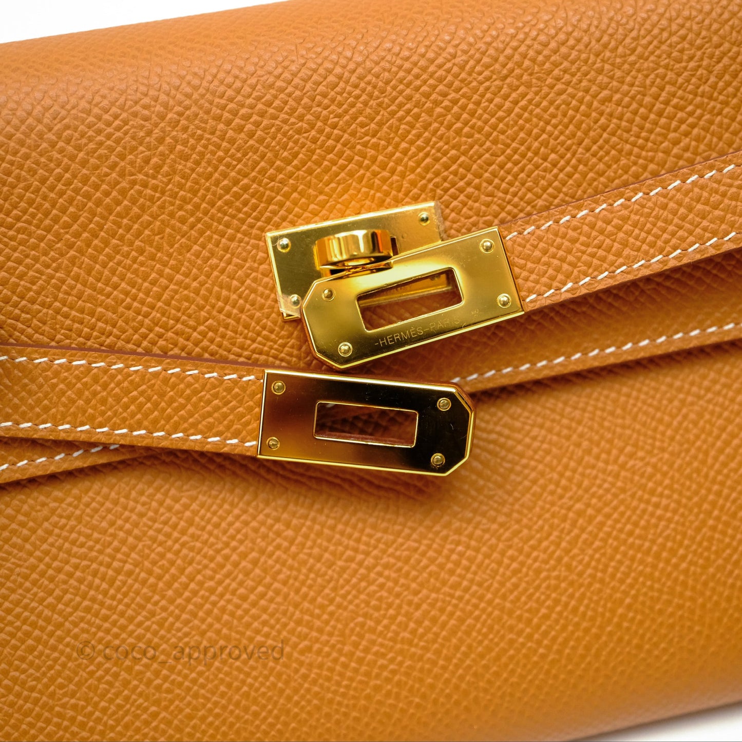 Hermès Kelly To Go Wallet Gold 37 Epsom Gold Hardware