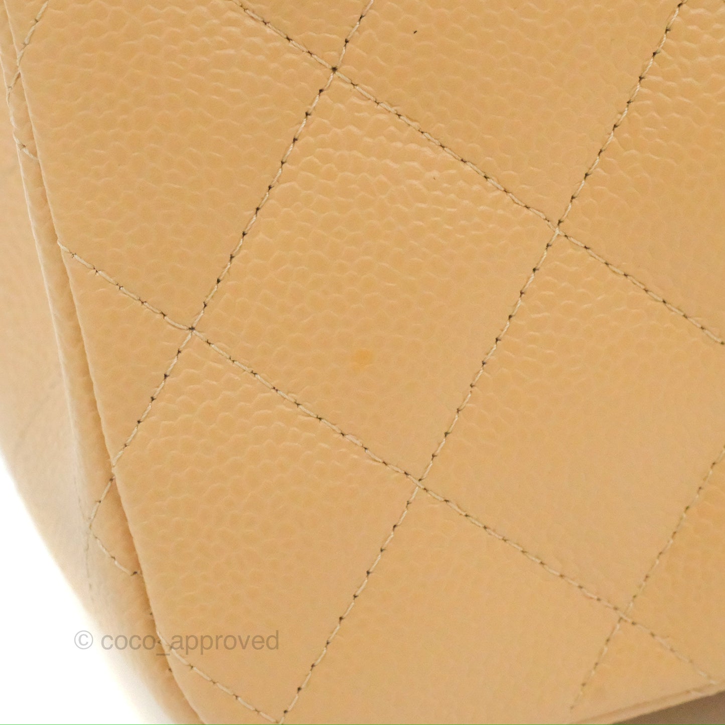 Chanel Jumbo Double Flap Beige Caviar Gold Hardware⁣⁣