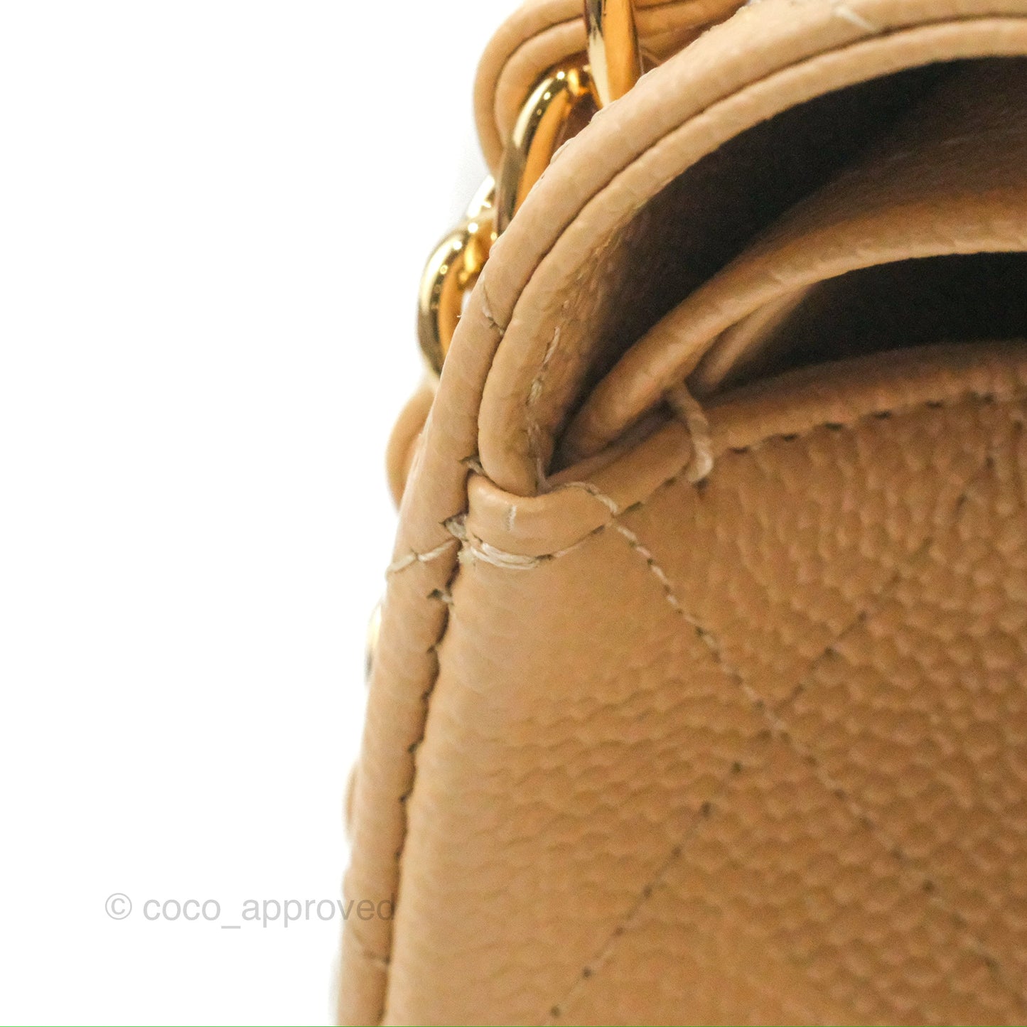 Chanel Jumbo Double Flap Beige Caviar Gold Hardware⁣⁣