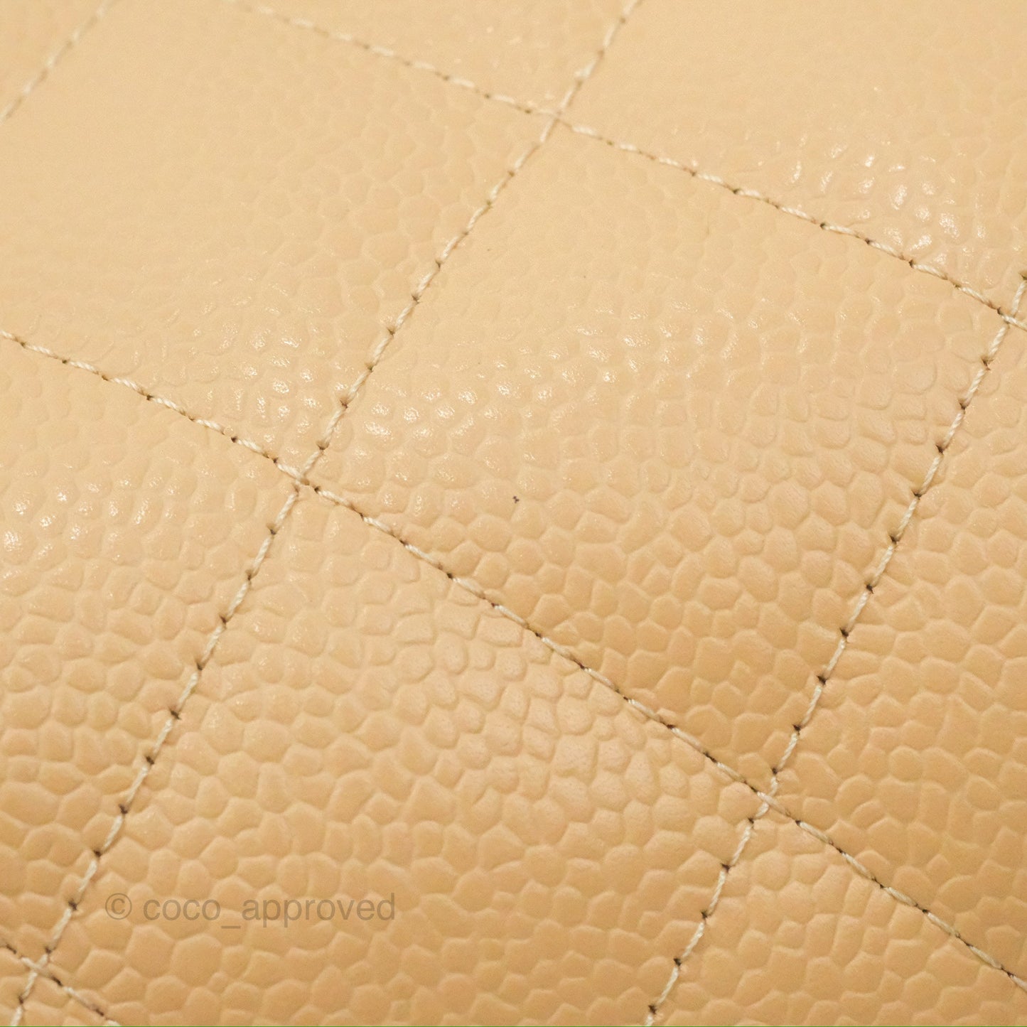 Chanel Jumbo Double Flap Beige Caviar Gold Hardware⁣⁣