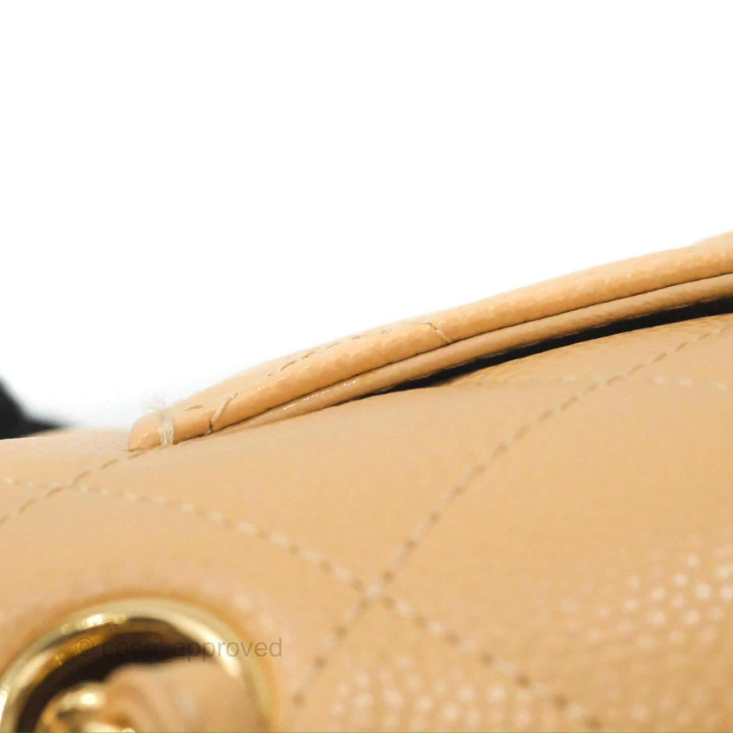 Chanel Jumbo Double Flap Beige Caviar Gold Hardware⁣⁣