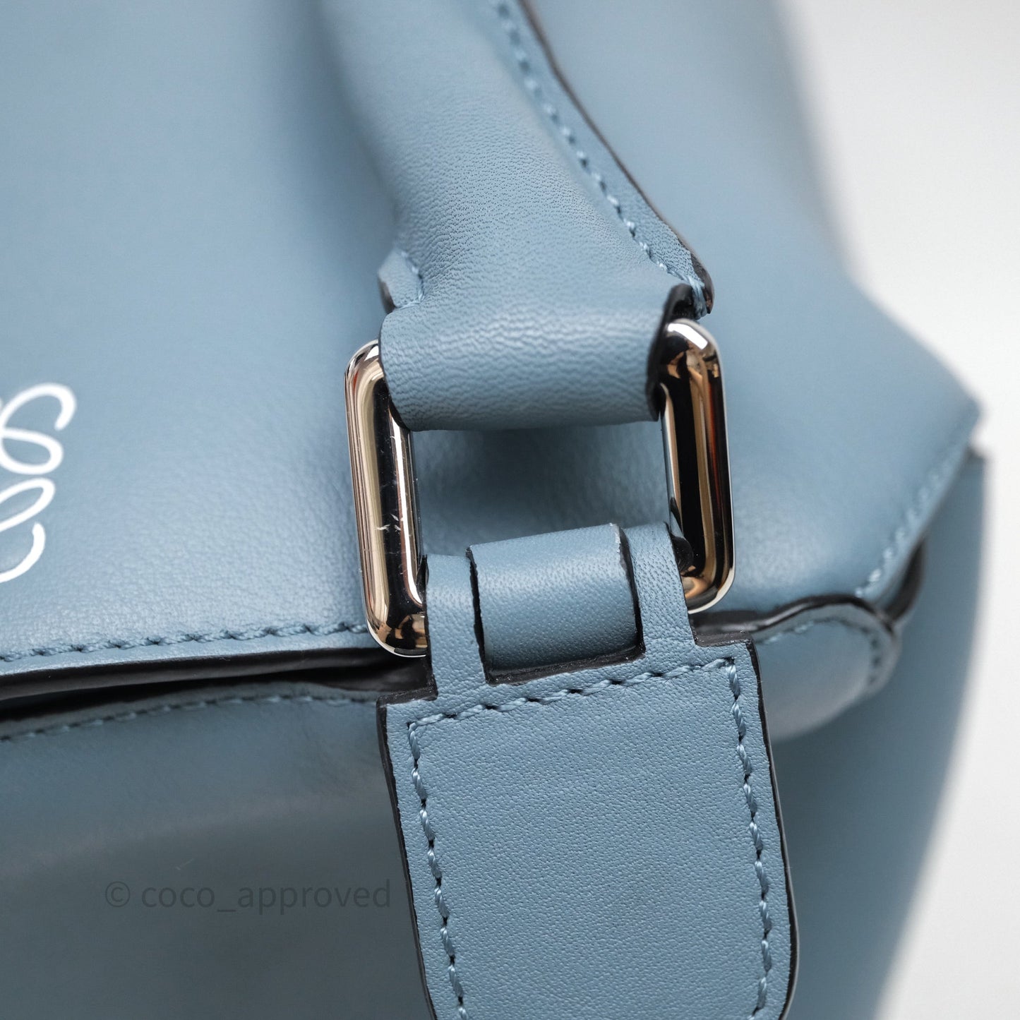 Loewe Medium Puzzle Bag Stone Calfskin Silver Hardware