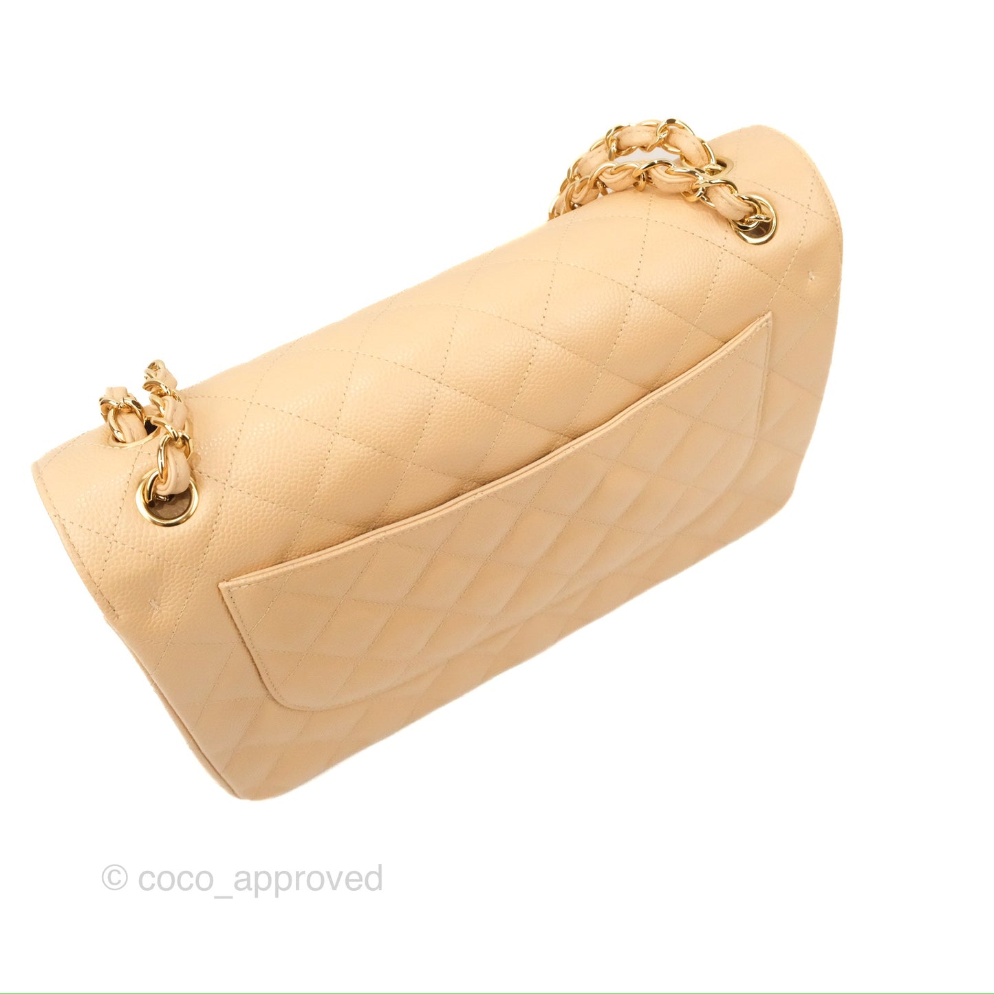 Chanel Jumbo Double Flap Beige Caviar Gold Hardware⁣⁣