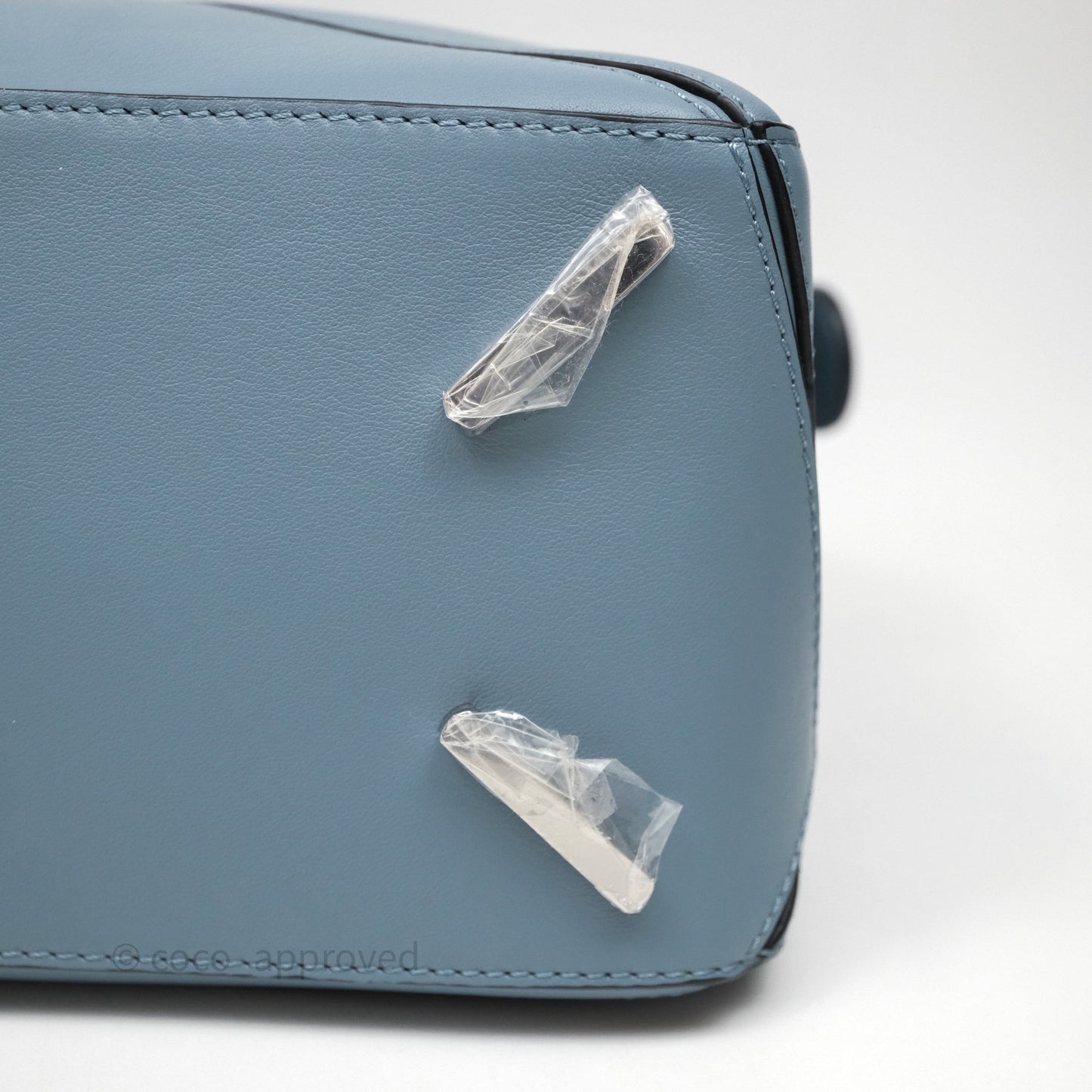 Loewe Medium Puzzle Bag Stone Calfskin Silver Hardware
