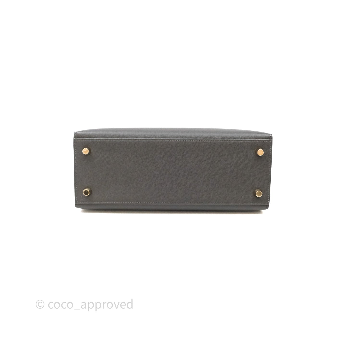 Hermes Kelly 25 Graphite Madame Gold Hardware