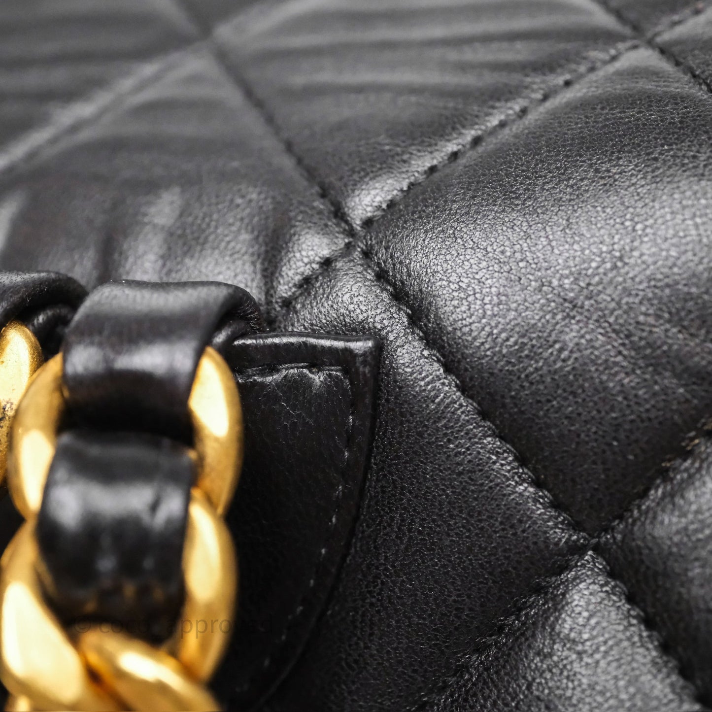 Chanel Vintage CC Duma Backpack Black Lambskin 24K Gold Hardware
