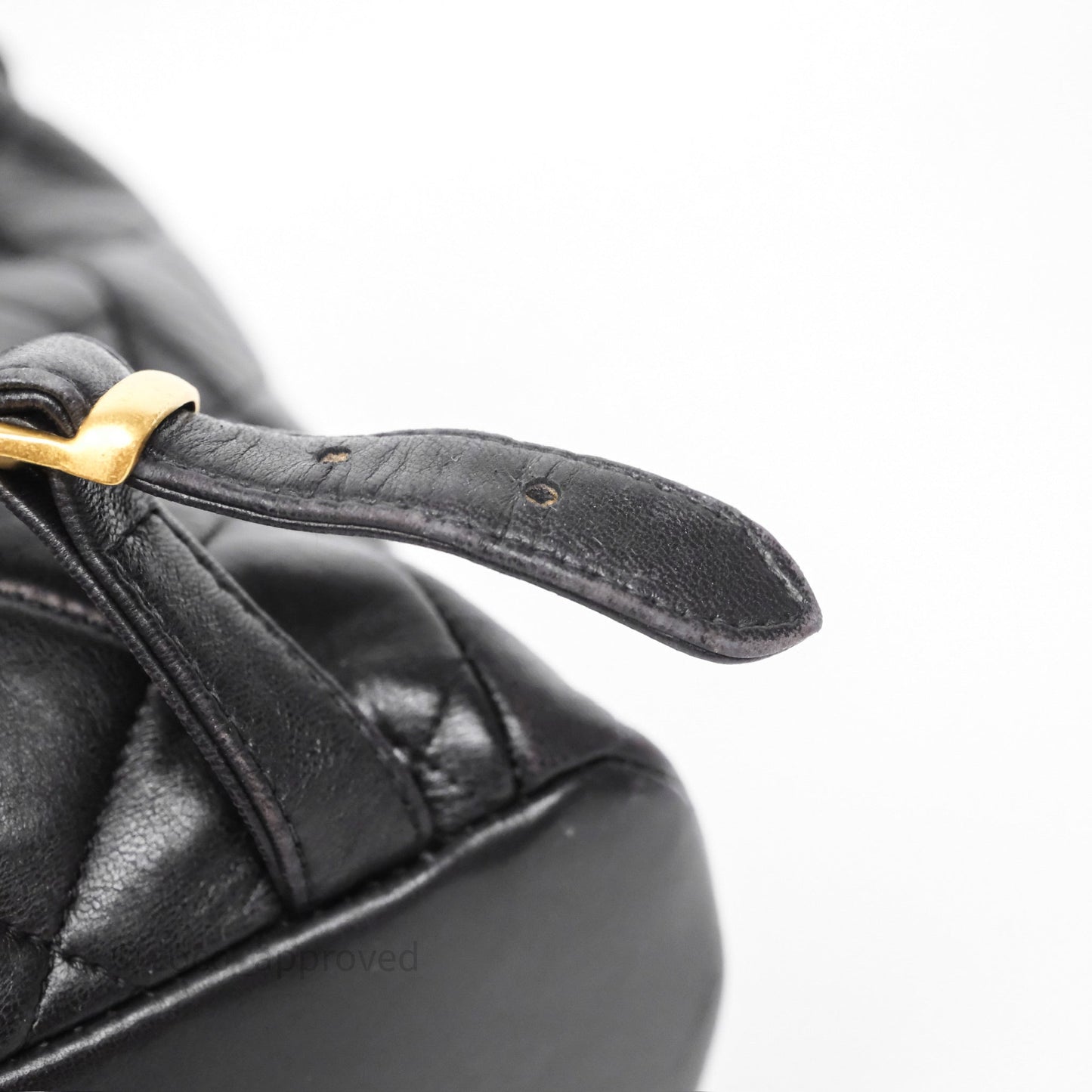 Chanel Vintage CC Duma Backpack Black Lambskin 24K Gold Hardware