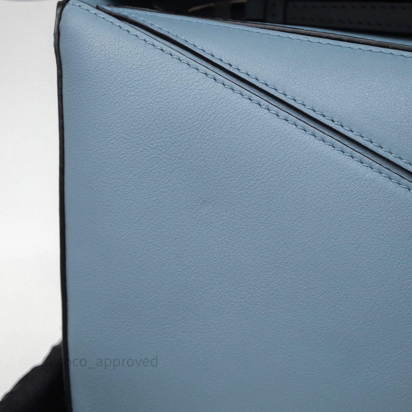 Loewe Medium Puzzle Bag Stone Calfskin Silver Hardware
