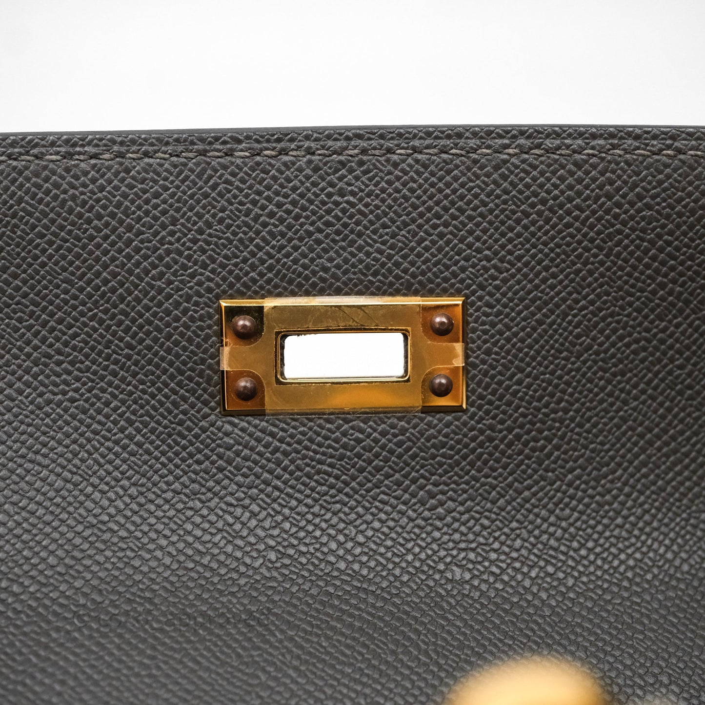 Hermes Kelly 25 Graphite Madame Gold Hardware