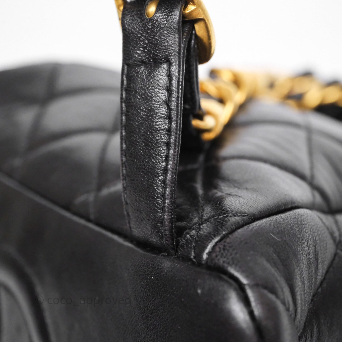 Chanel Vintage CC Duma Backpack Black Lambskin 24K Gold Hardware