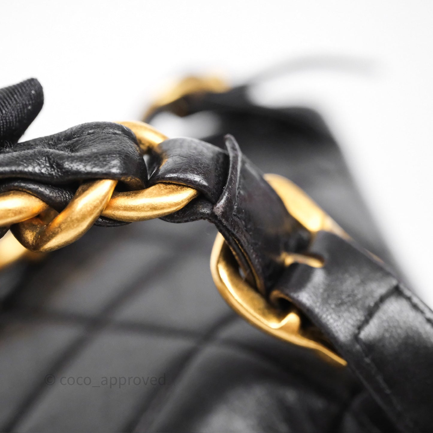 Chanel Vintage CC Duma Backpack Black Lambskin 24K Gold Hardware