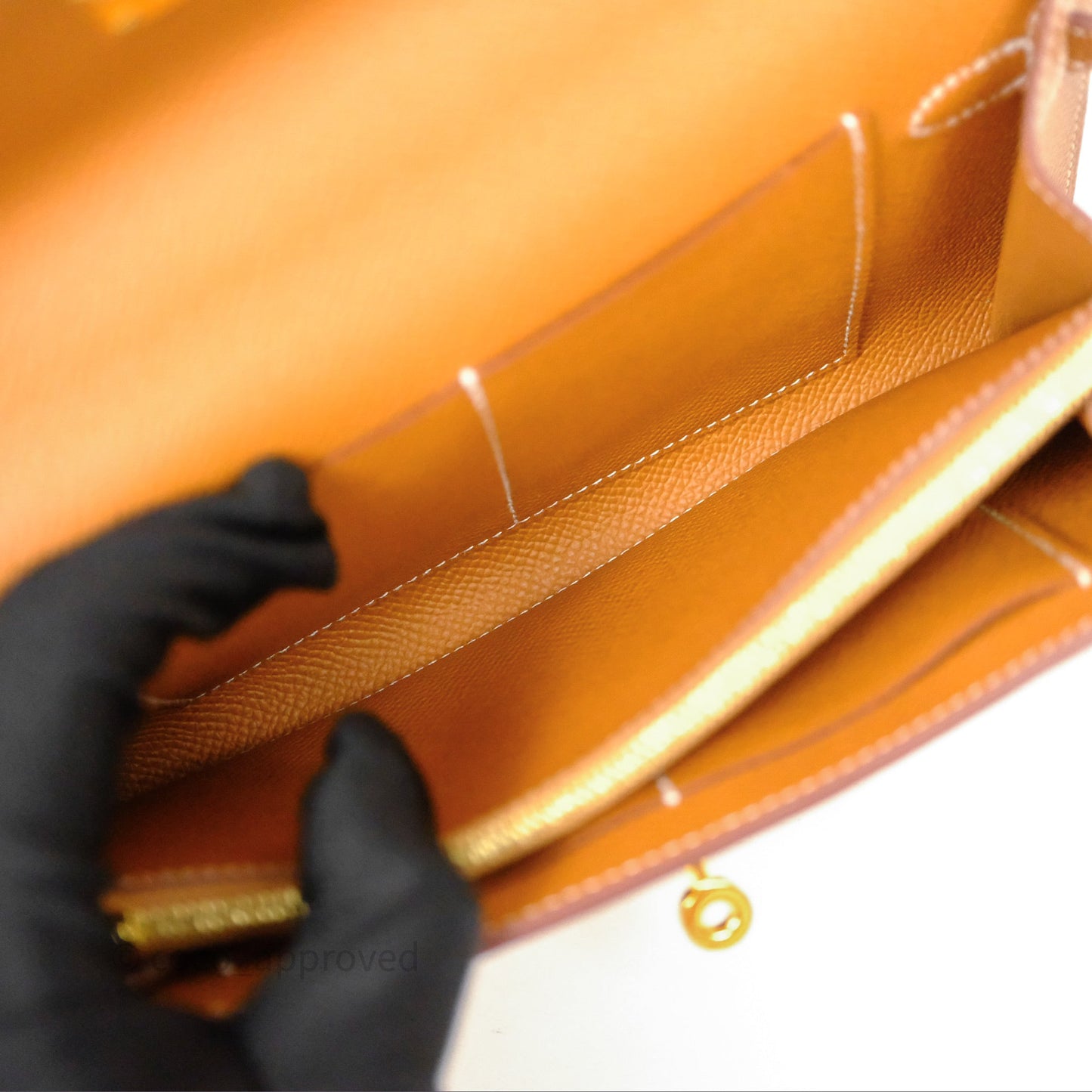 Hermès Kelly To Go Wallet Gold 37 Epsom Gold Hardware