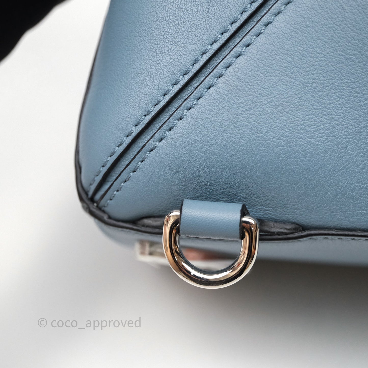 Loewe Medium Puzzle Bag Stone Calfskin Silver Hardware