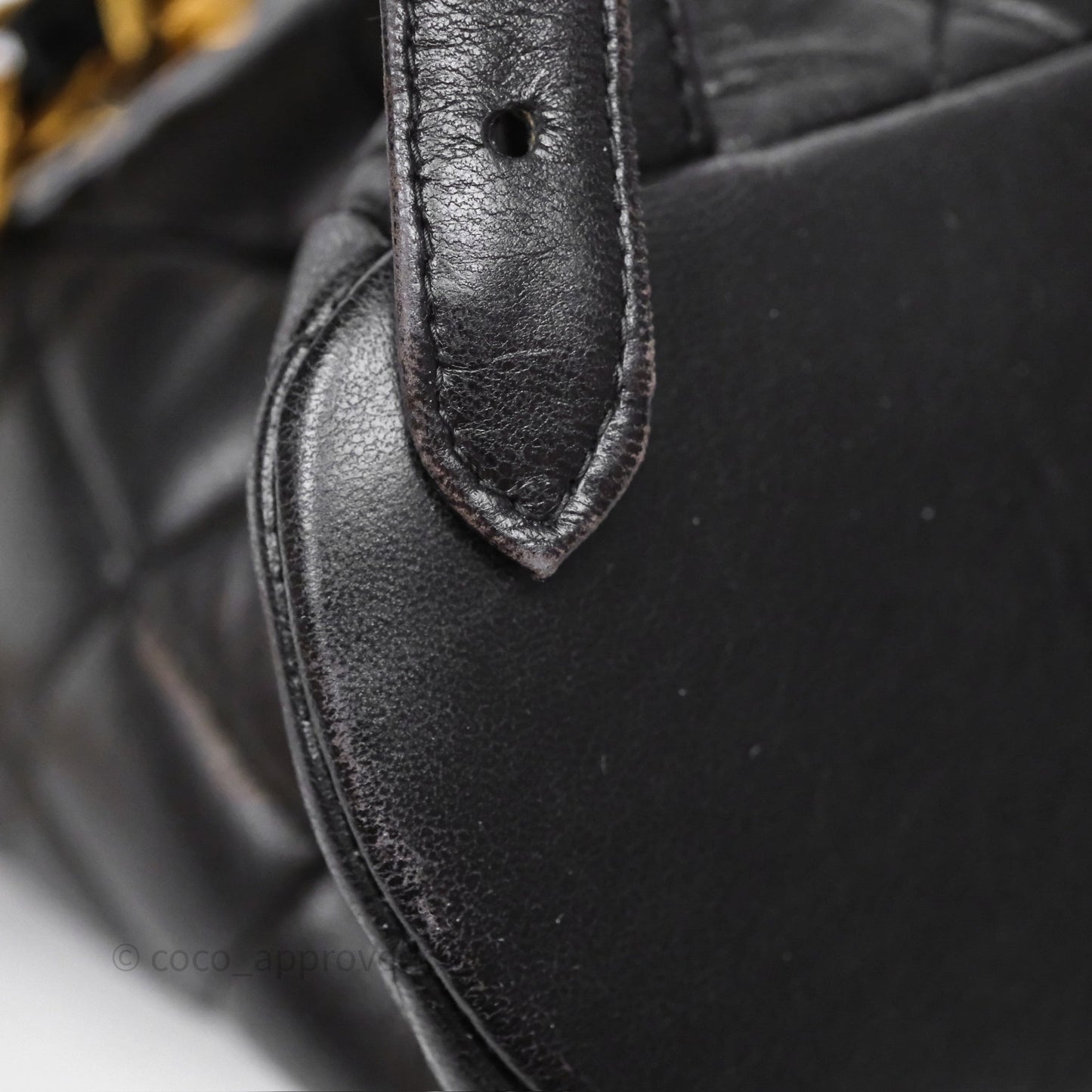 Chanel Vintage CC Duma Backpack Black Lambskin 24K Gold Hardware