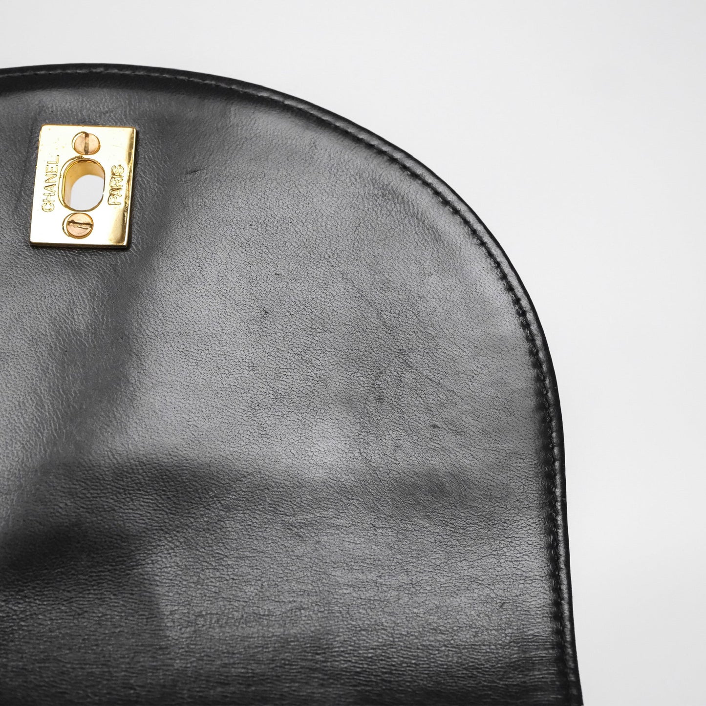 Chanel Vintage CC Duma Backpack Black Lambskin 24K Gold Hardware