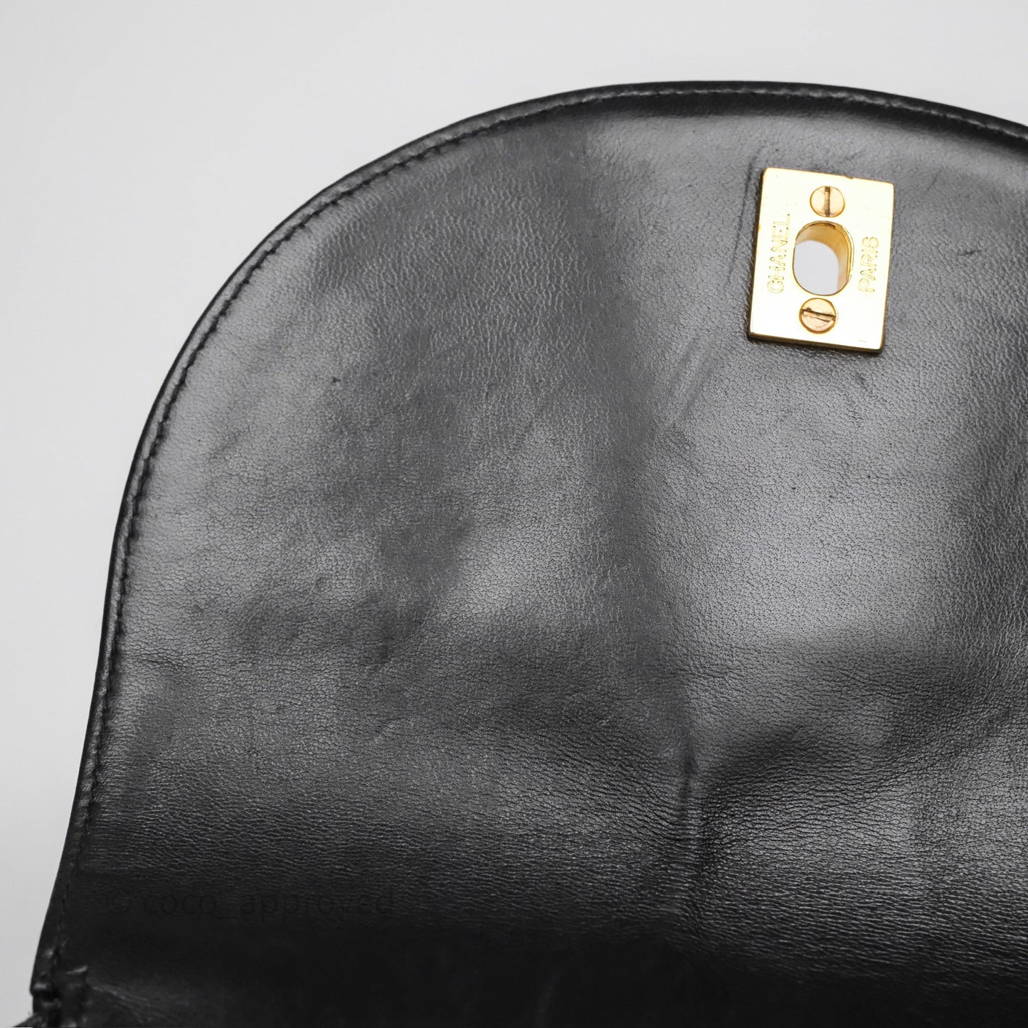 Chanel Vintage CC Duma Backpack Black Lambskin 24K Gold Hardware