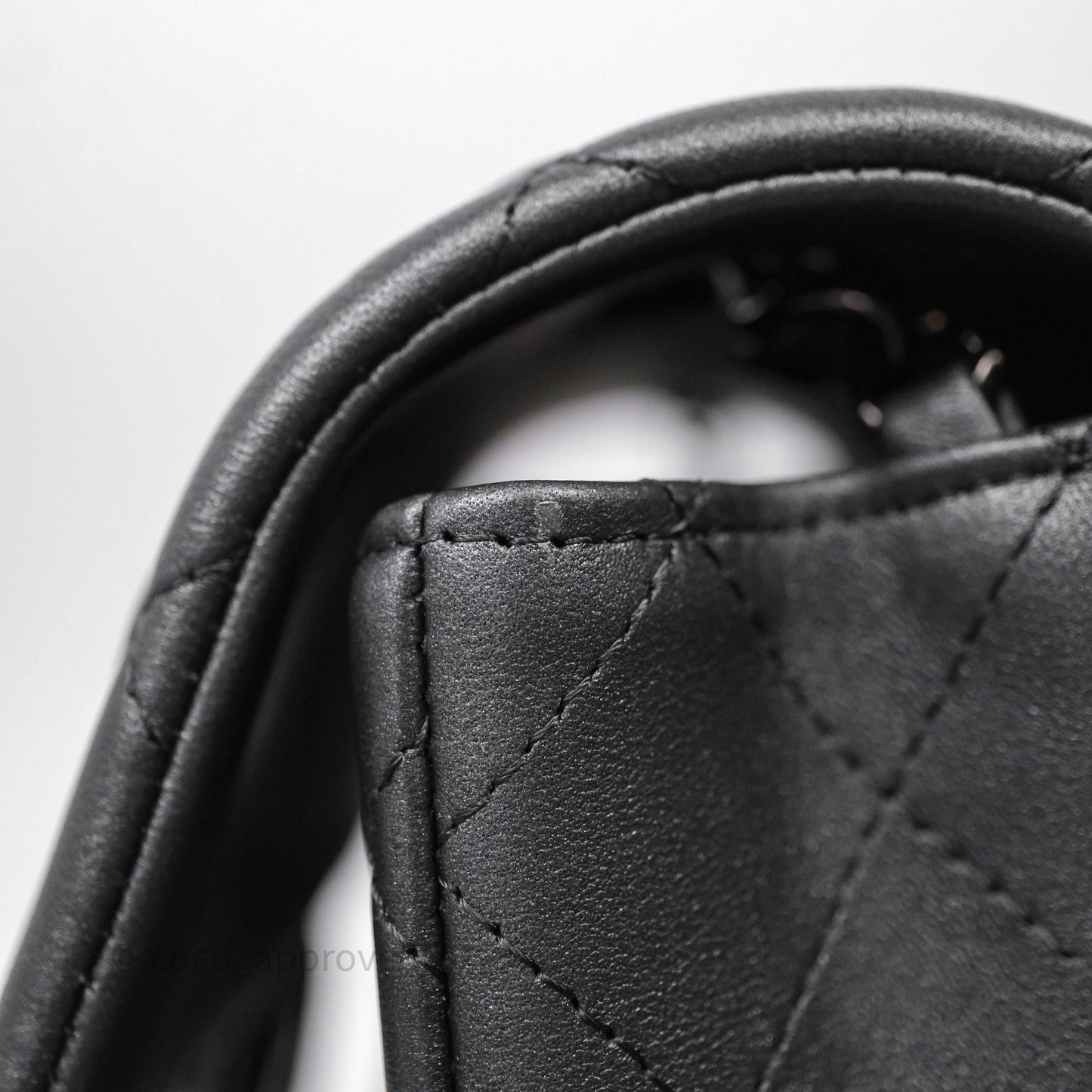 Chanel Quilted Mini Rectangular So Black Lambskin