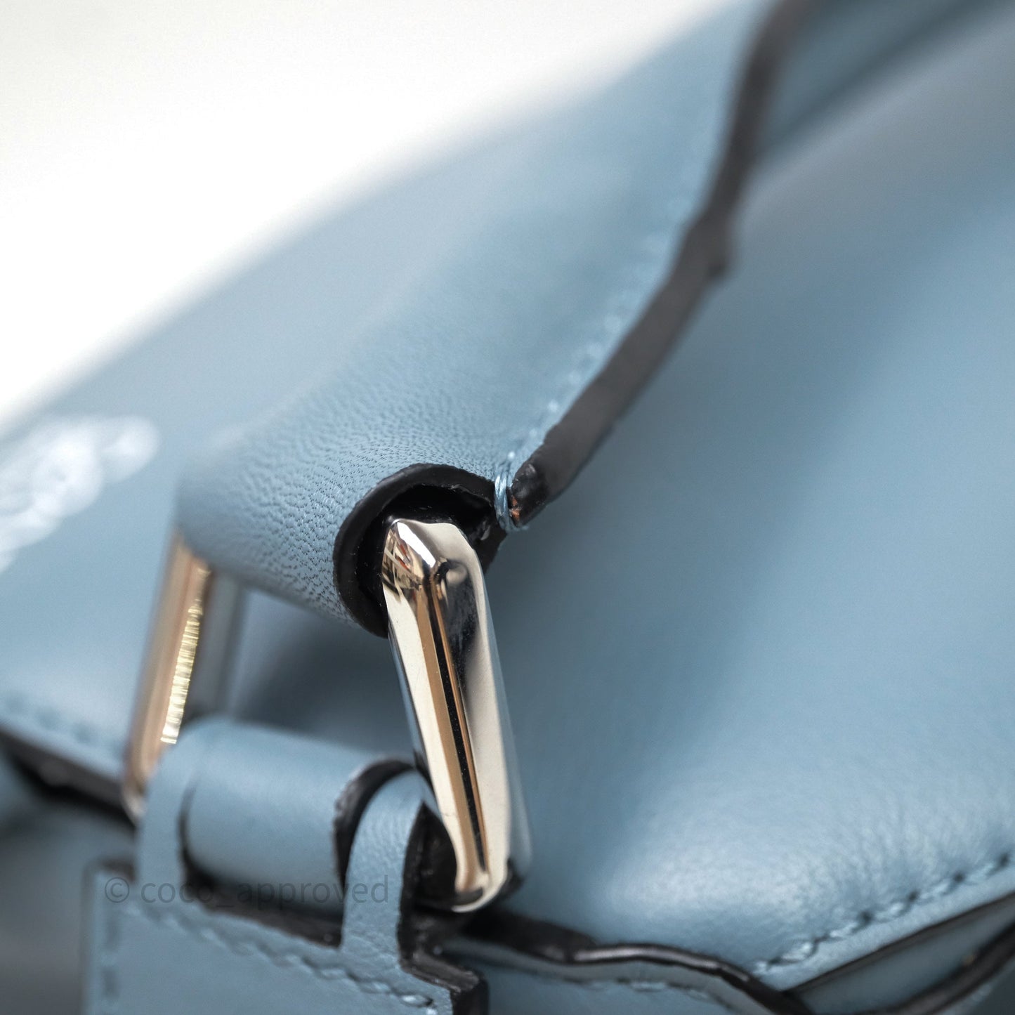 Loewe Medium Puzzle Bag Stone Calfskin Silver Hardware