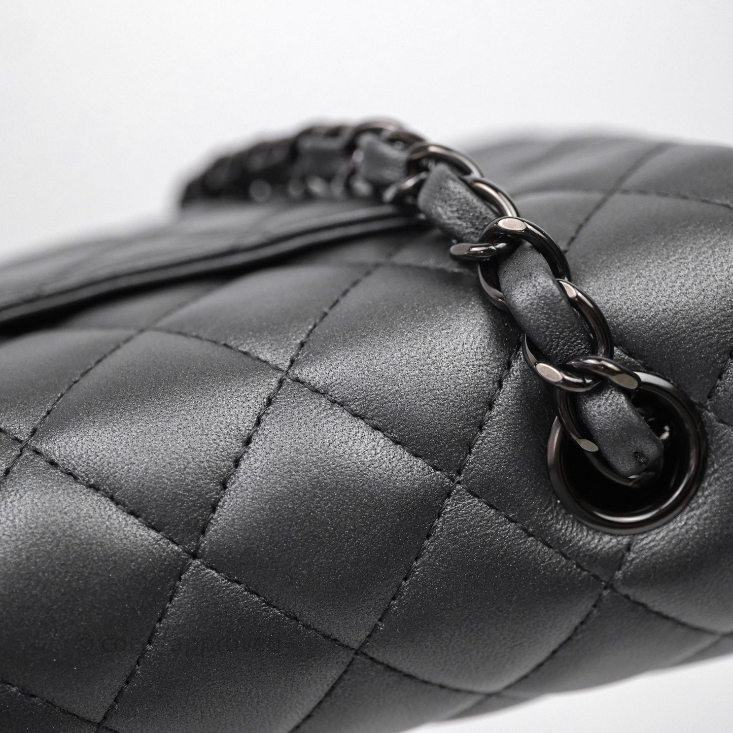 Chanel Quilted Mini Rectangular So Black Lambskin