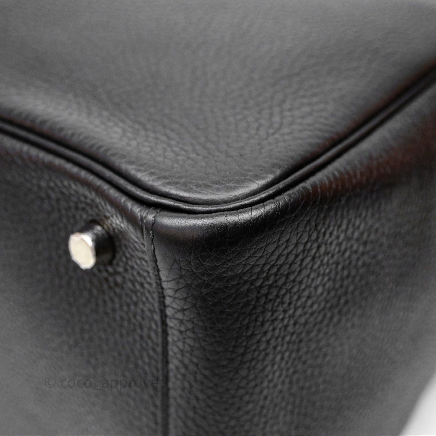 Hermès Lindy 30 Black Noir 89 Clemence Palladium Hardware
