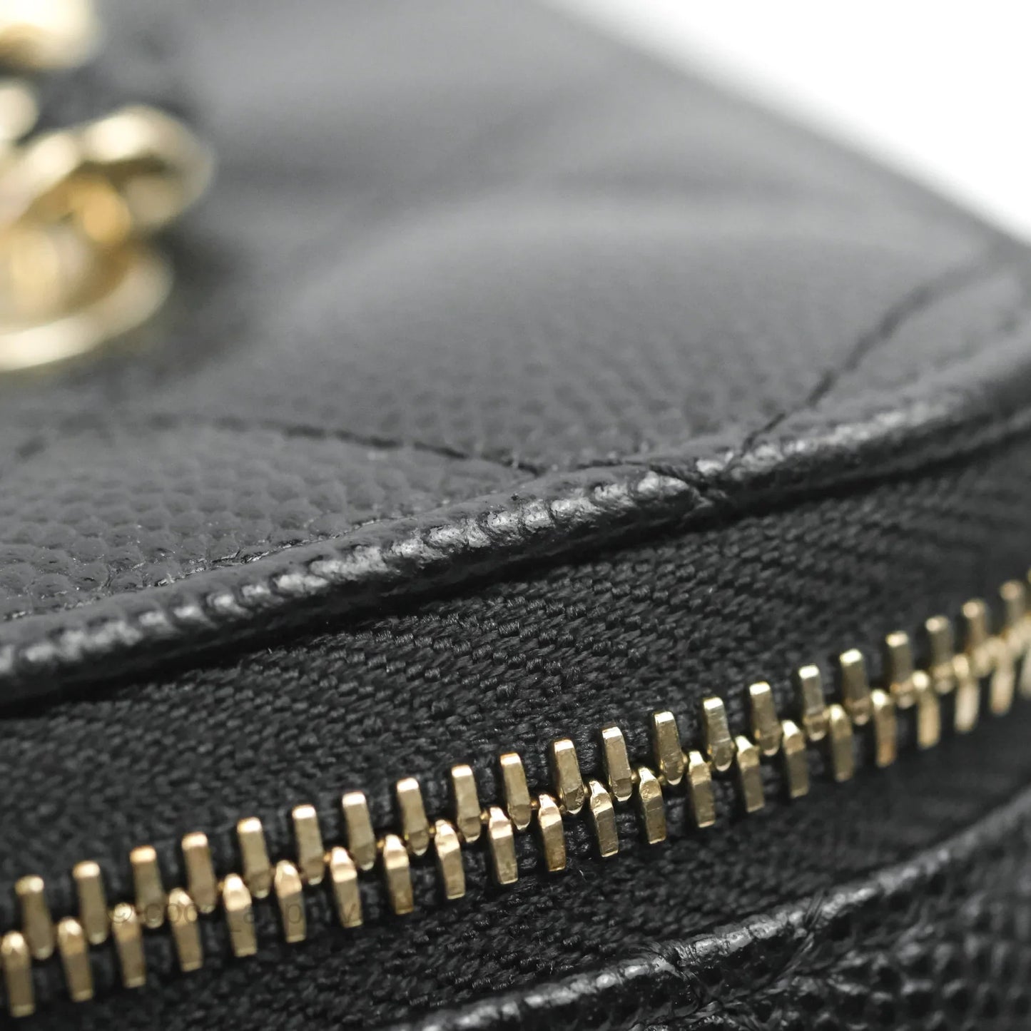 Chanel Classic Vanity with Chain Black Caviar Gold Hardware