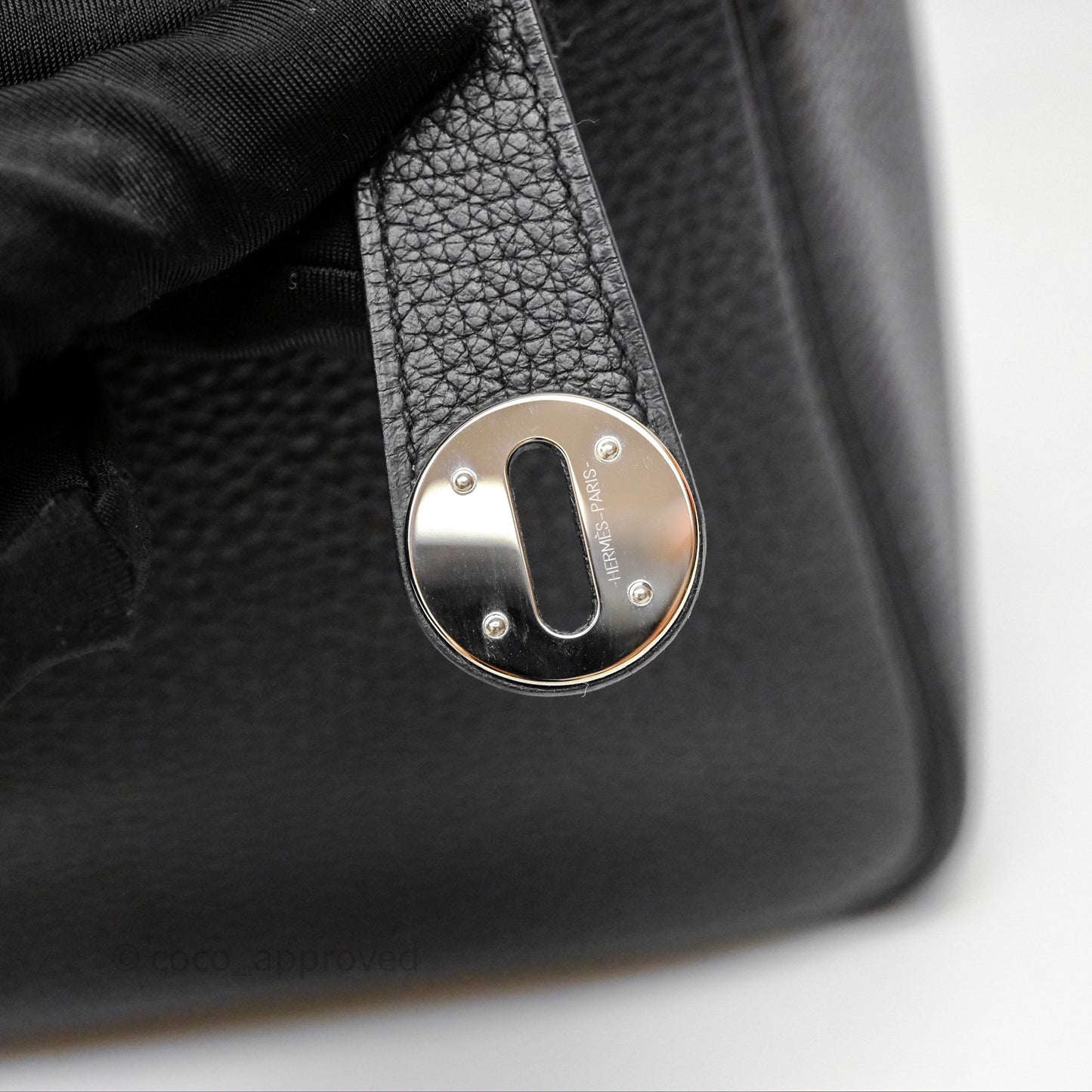 Hermès Lindy 30 Black Noir 89 Clemence Palladium Hardware