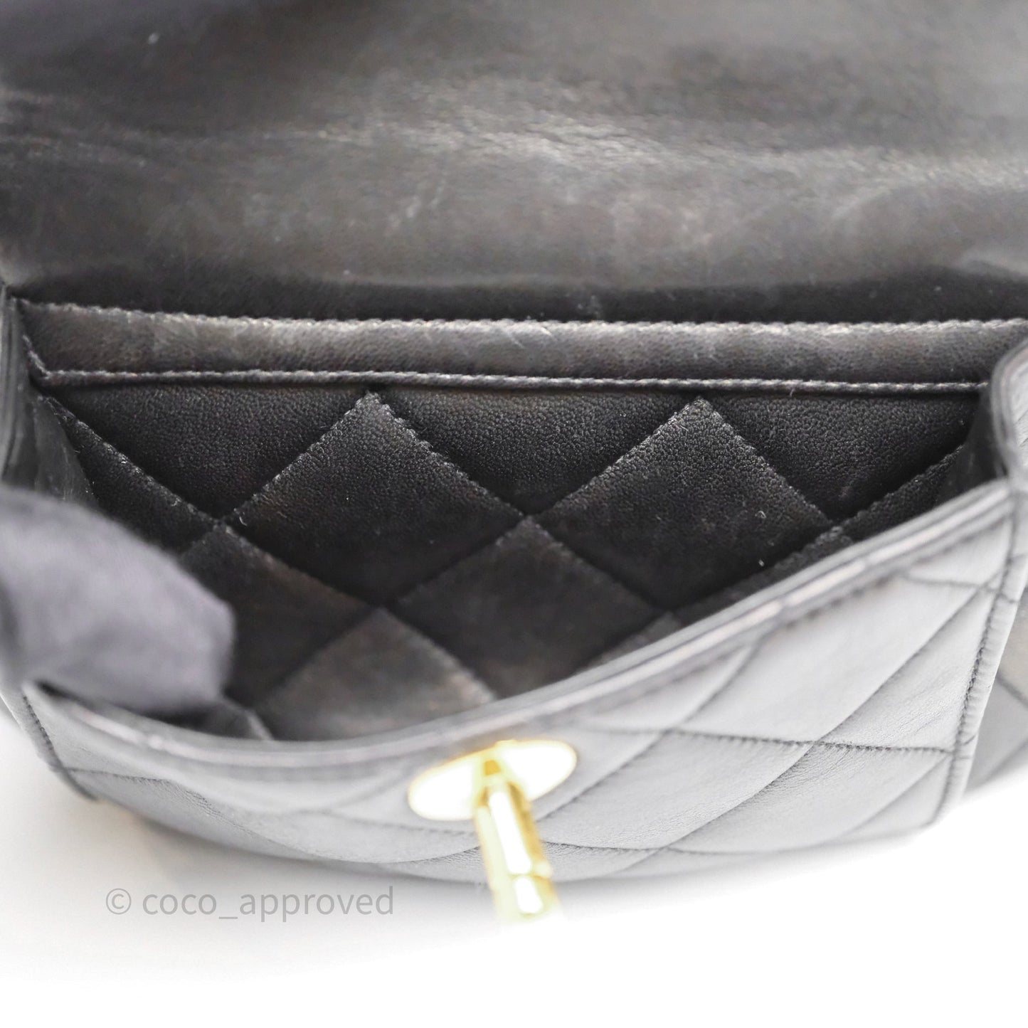 Chanel Vintage CC Duma Backpack Black Lambskin 24K Gold Hardware