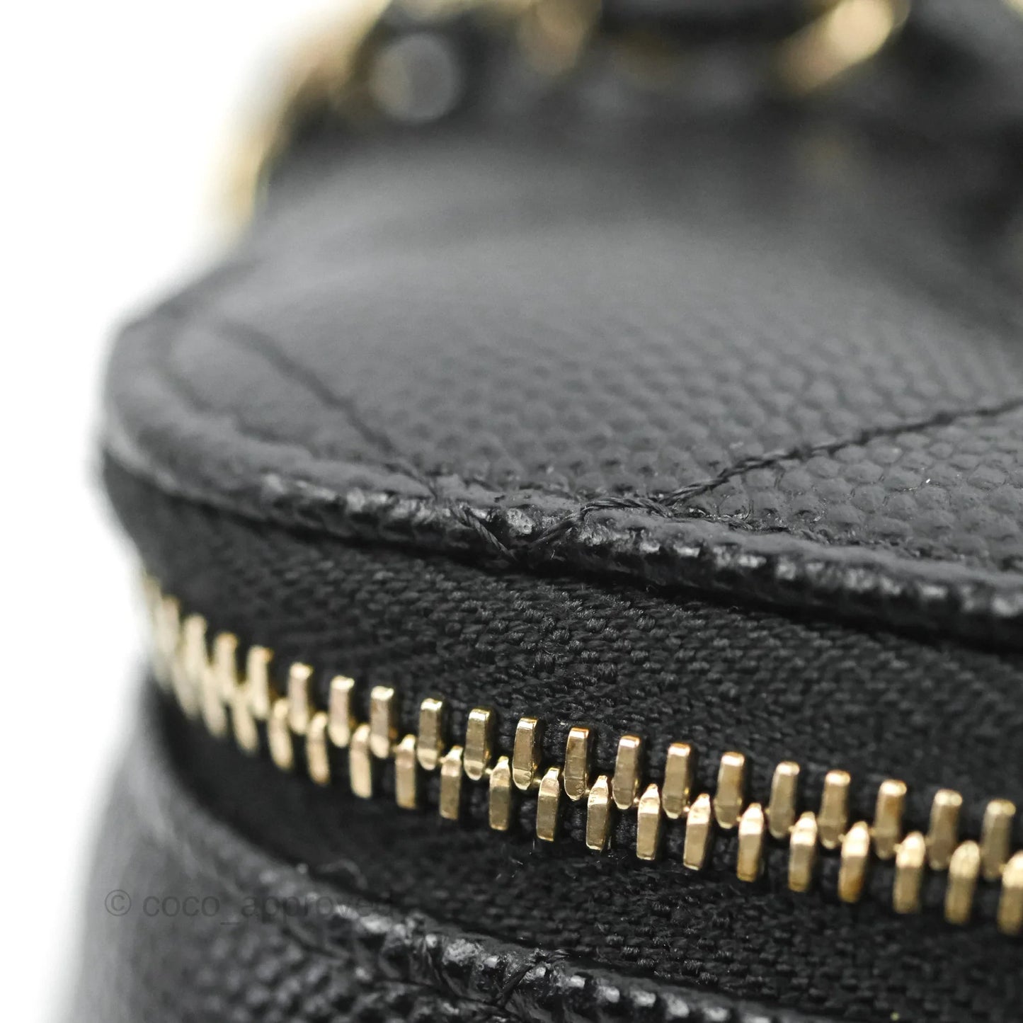 Chanel Classic Vanity with Chain Black Caviar Gold Hardware