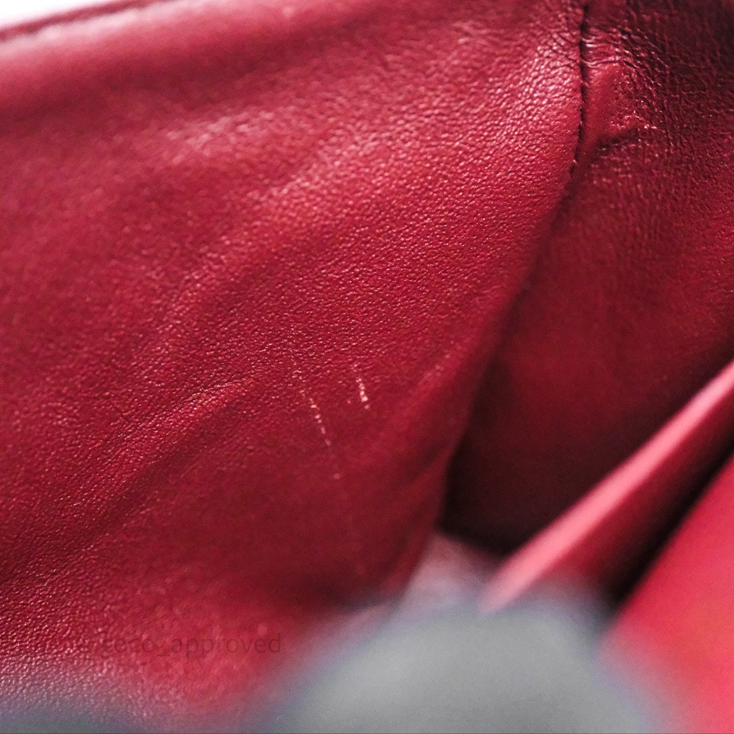 Chanel Classic M/L Medium Flap Quilted Burgundy Lambskin Gold Hardware