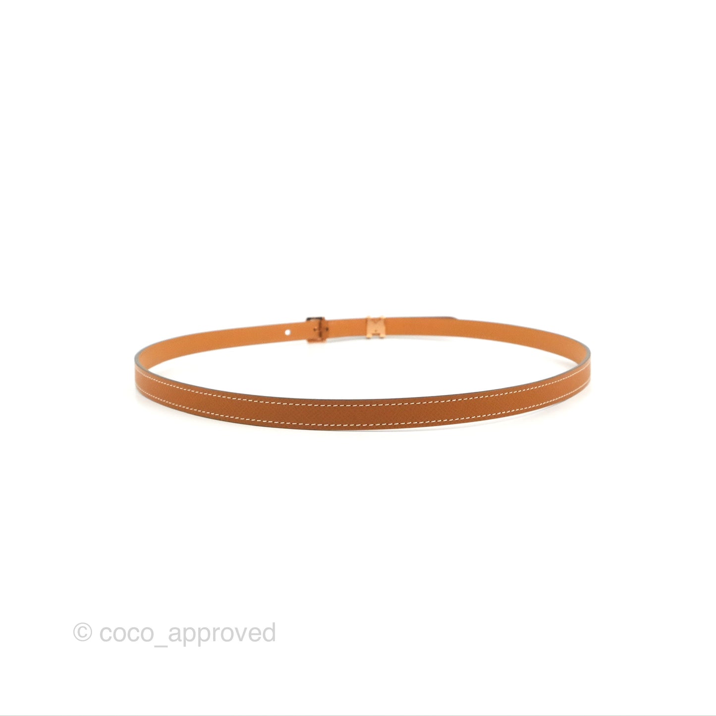 Hermes Pop H 15 Belt Epsom Gold Gold Hardware